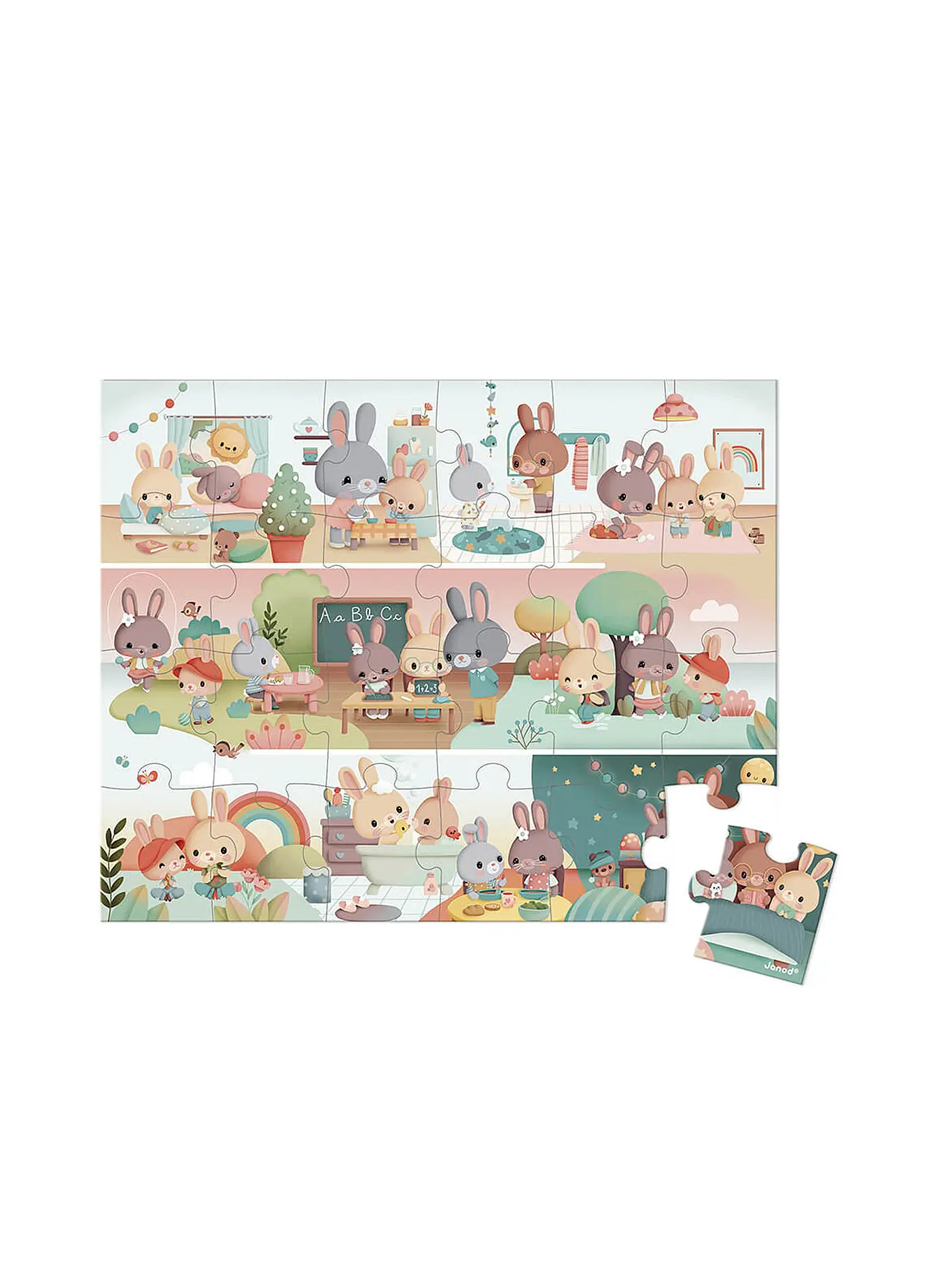 JANOD | Puzzle - Ein Tag 24 Teile | 